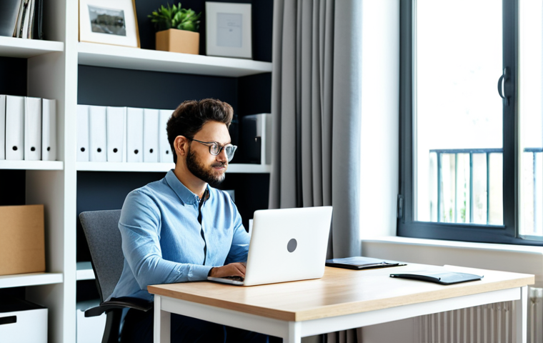 코워킹 스페이스와 원격근무의 융합 - Collaborative Coworking Space**

"A bright and airy coworking space bustling with activity. Professi...