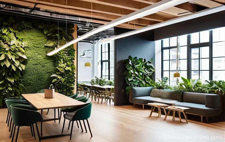 2023년 코워킹 스페이스의 혁신적 기술 도입 - **Prompt 2: Seamless Hybrid Collaboration**
    "An energetic scene inside a cutting-edge hybrid mee...