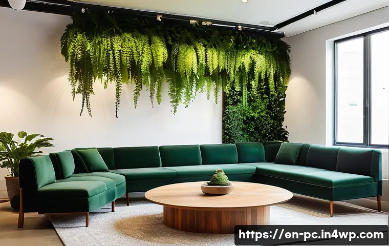 코워킹 스페이스의 인테리어 디자인 트렌드 - **Biophilic Oasis Coworking Space**
    "A bright, spacious coworking lounge bathed in abundant natu...
