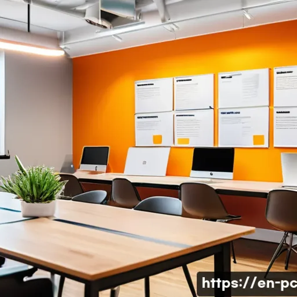 코워킹 스페이스 내 개인 브랜드 구축 방법 - A modern coworking space interior featuring diverse professionals engaged in authentic conversations...